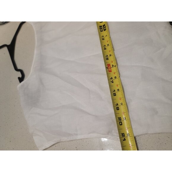 ASPESI Women’s White Linen Shirt Size 44 - Picture 5 of 7